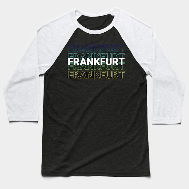 Frankfurt - Kinetic Style Baseball T-Shirt by car lovers in usa